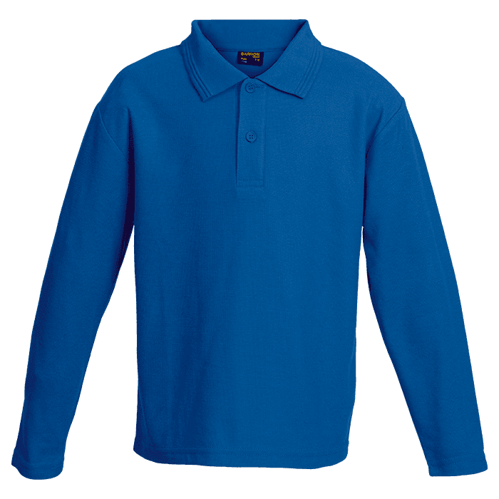175g Pique Knit Long Sleeve Golfer Kiddies 3