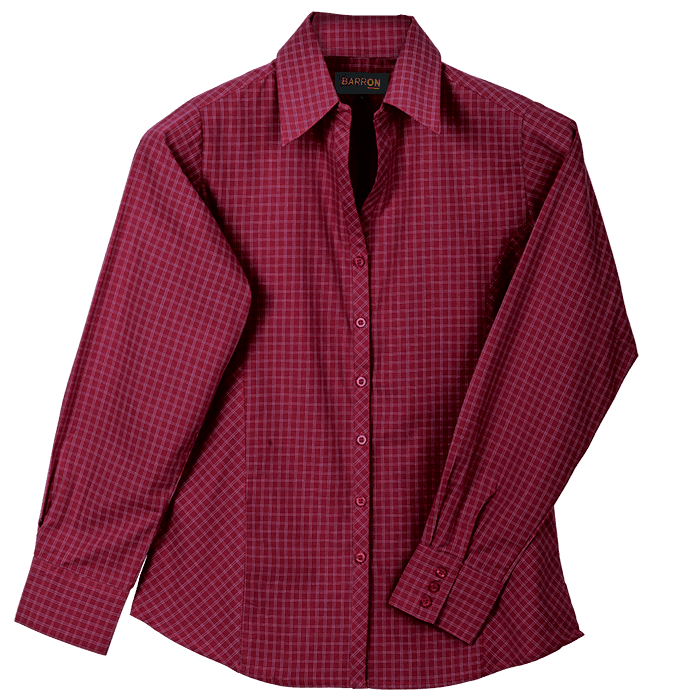 Pioneer Check Blouse Long Sleeve Ladies 2
