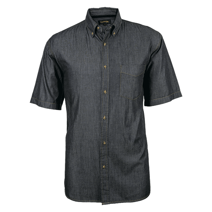 Denver Denim Shirt Short Sleeve Mens 2