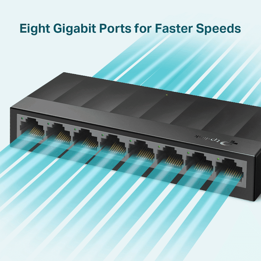 TP-Link LS1008G LiteWave 8-Port Gigabit Desktop Switch 5
