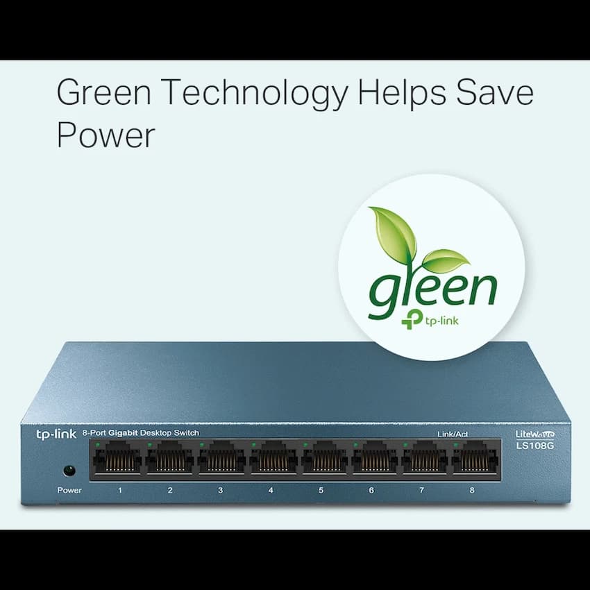 TP-Link LS108G LiteWave 8-Port Gigabit Desktop Switch 4