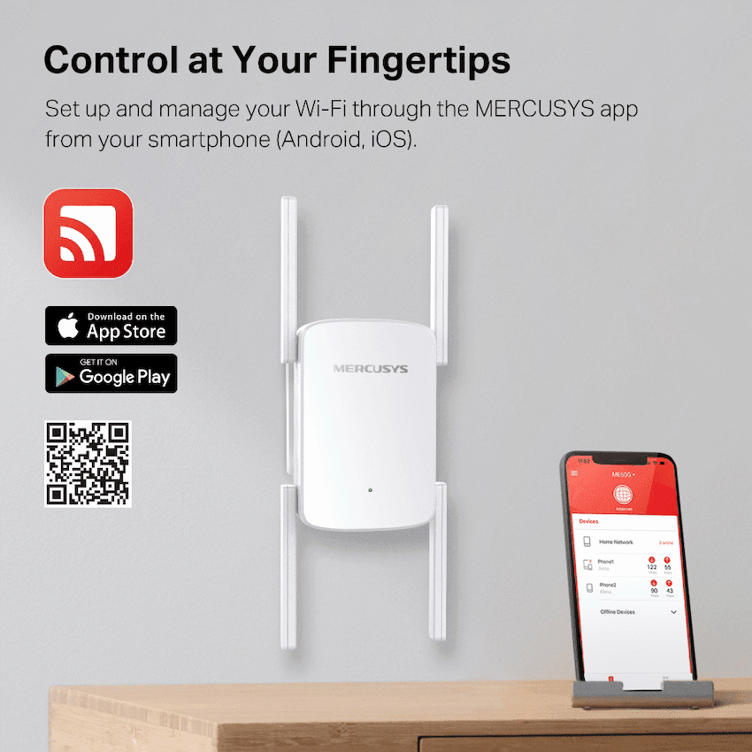 TP-Link Mercusys ME50G AC1900 Wi-Fi Range Extender 9