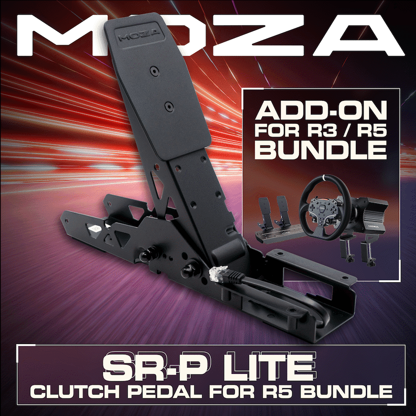 MOZA SR-P Lite Clutch Pedal for R5 Bundle 3
