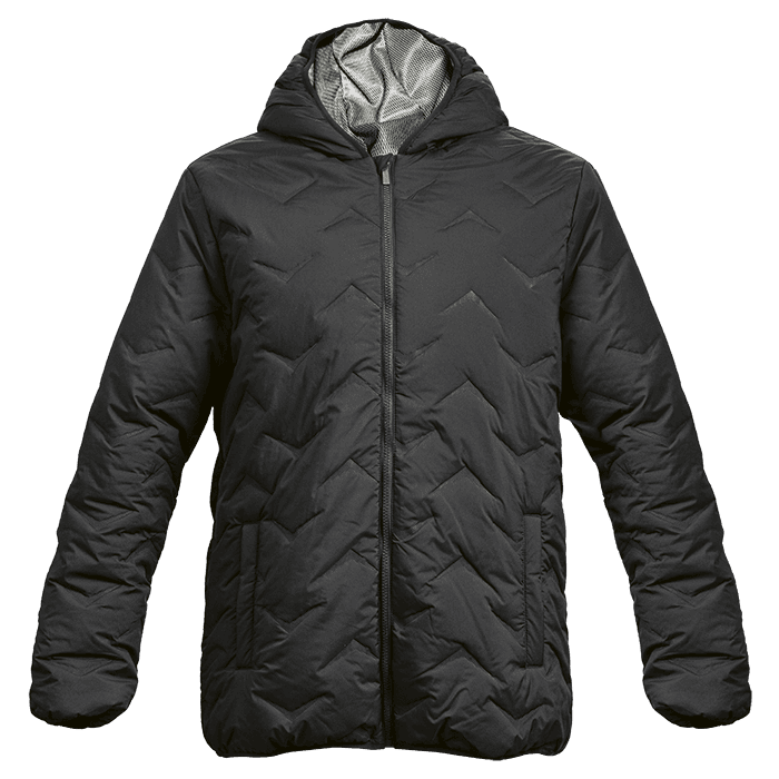 Mock-Quilt Hooded Puffer Mens 2