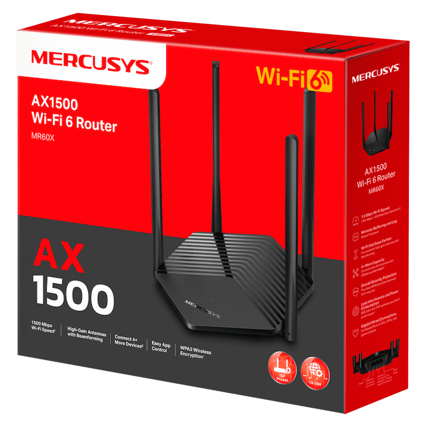 TP-Link Mercusys MR60X AX1500 Wi-Fi 6 Router 5