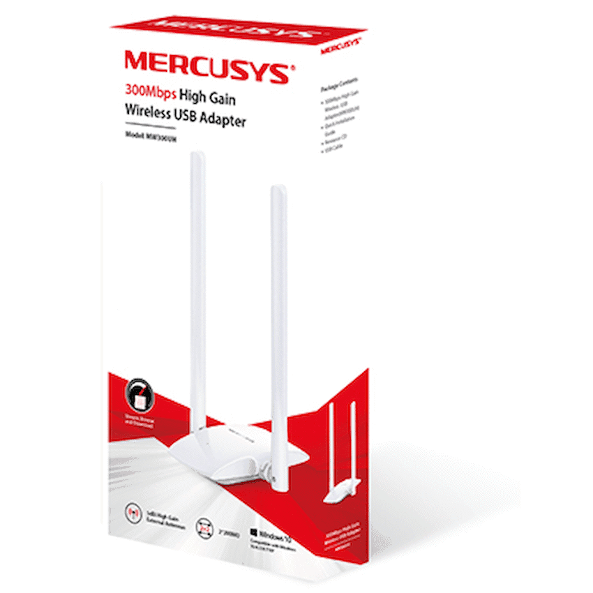 TP-Link Mercusys MW300UH 300Mbps High-Gain Wireless USB Adapter 2