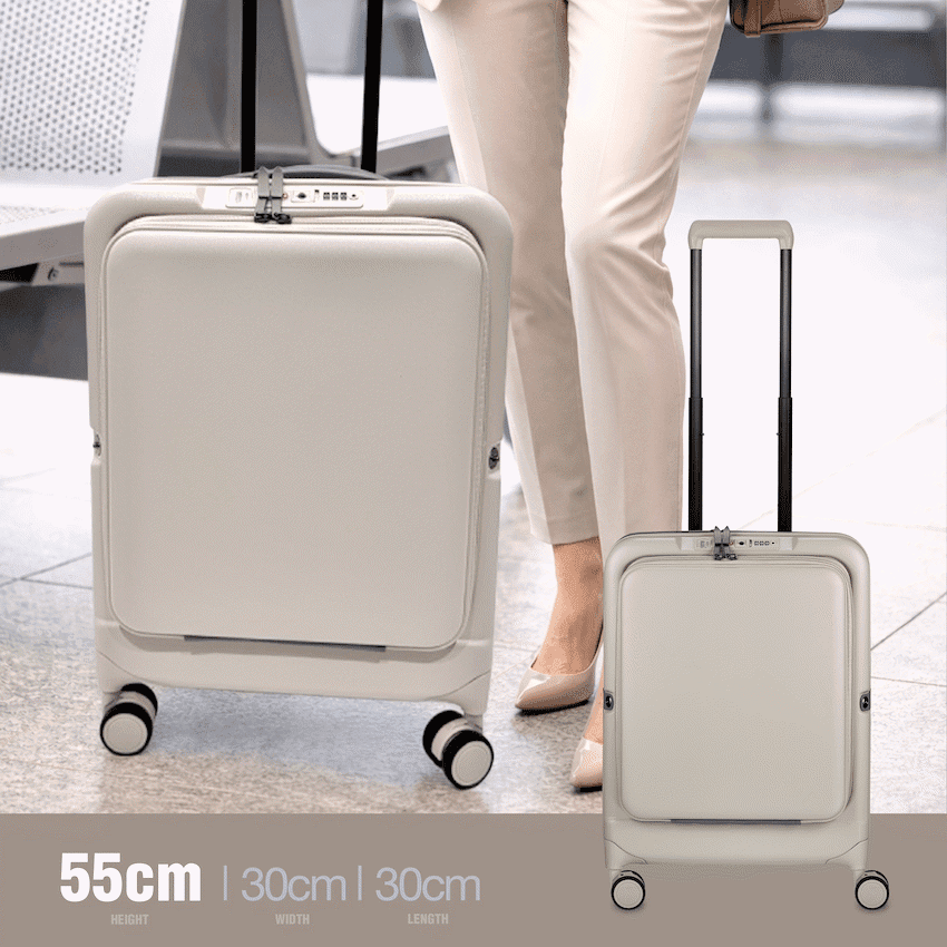 Expandable PP 55cm Carry On Luggage 10