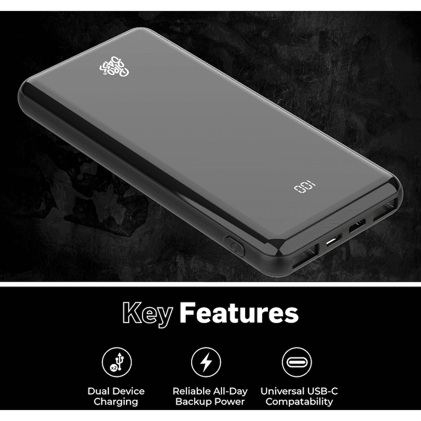 Pro Bass ChargeMax 2 10 000mAh power bank - Black 4