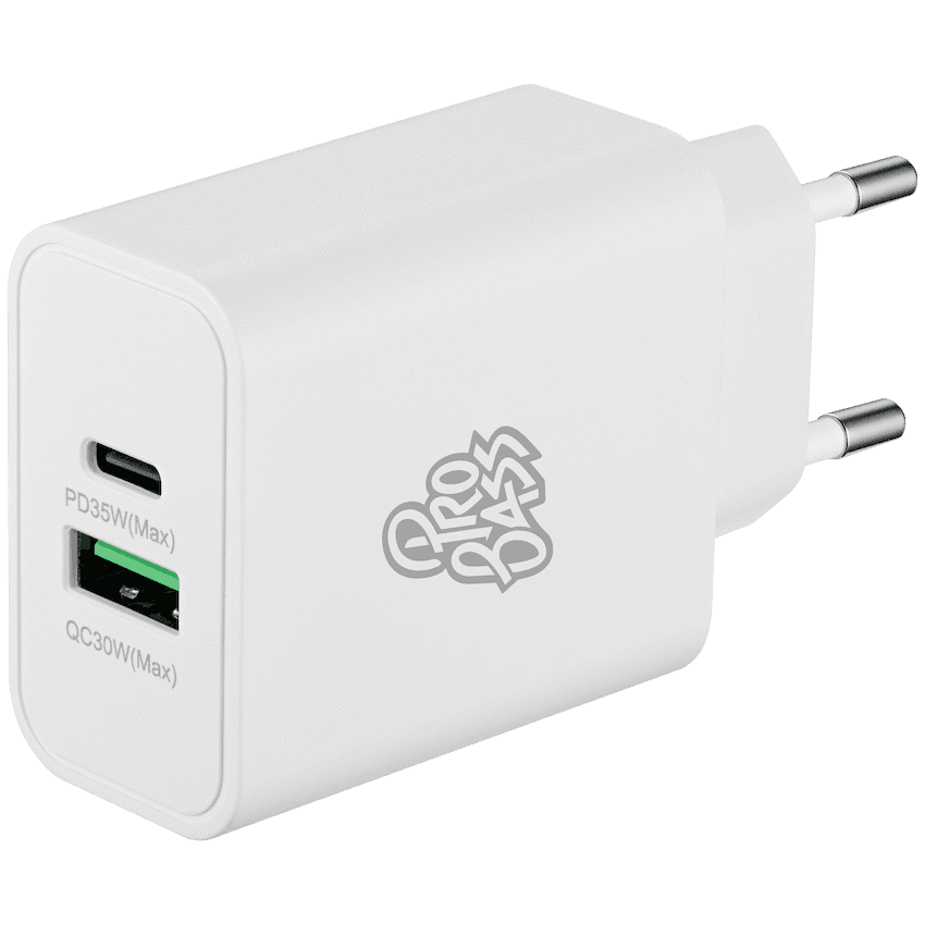 Pro Bass Dual USB + Type-C Wall Charger 32w 4