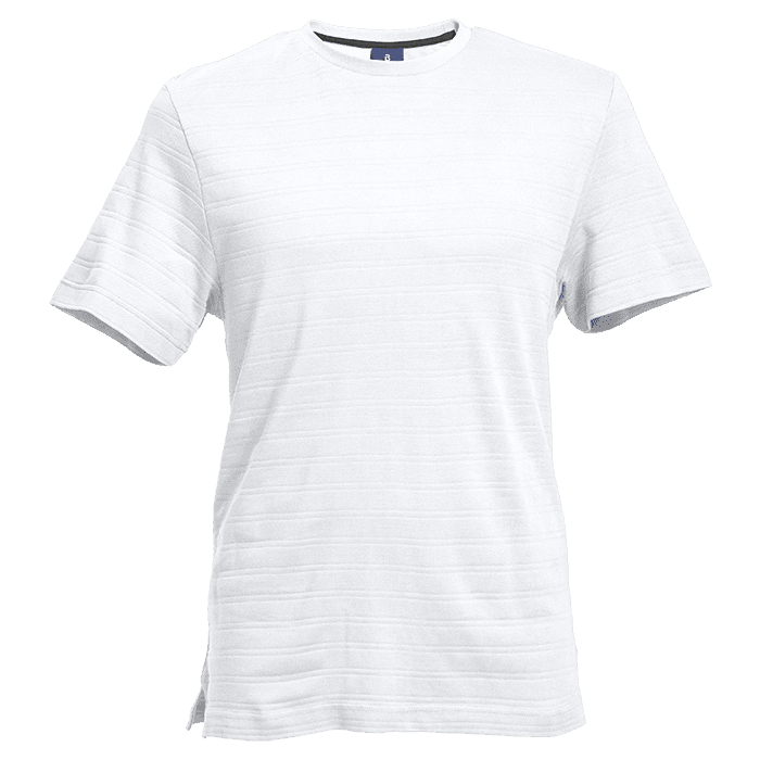 170g Pique Knit Jacquard Stripe T-Shirt 4
