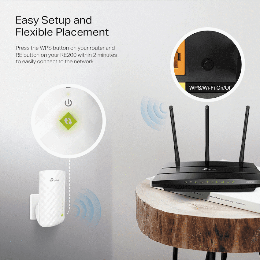 TP-Link RE200 AC750 Wi-Fi Range Extender 6