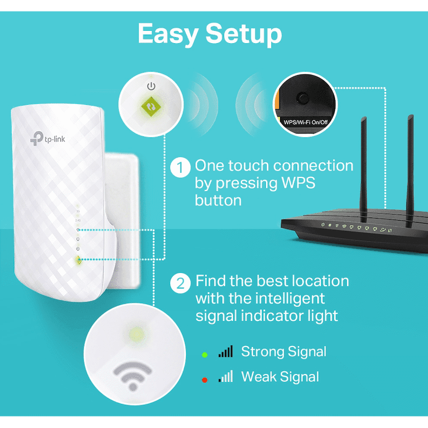 TP-Link RE220 AC750 Wi-Fi Range Extender 5