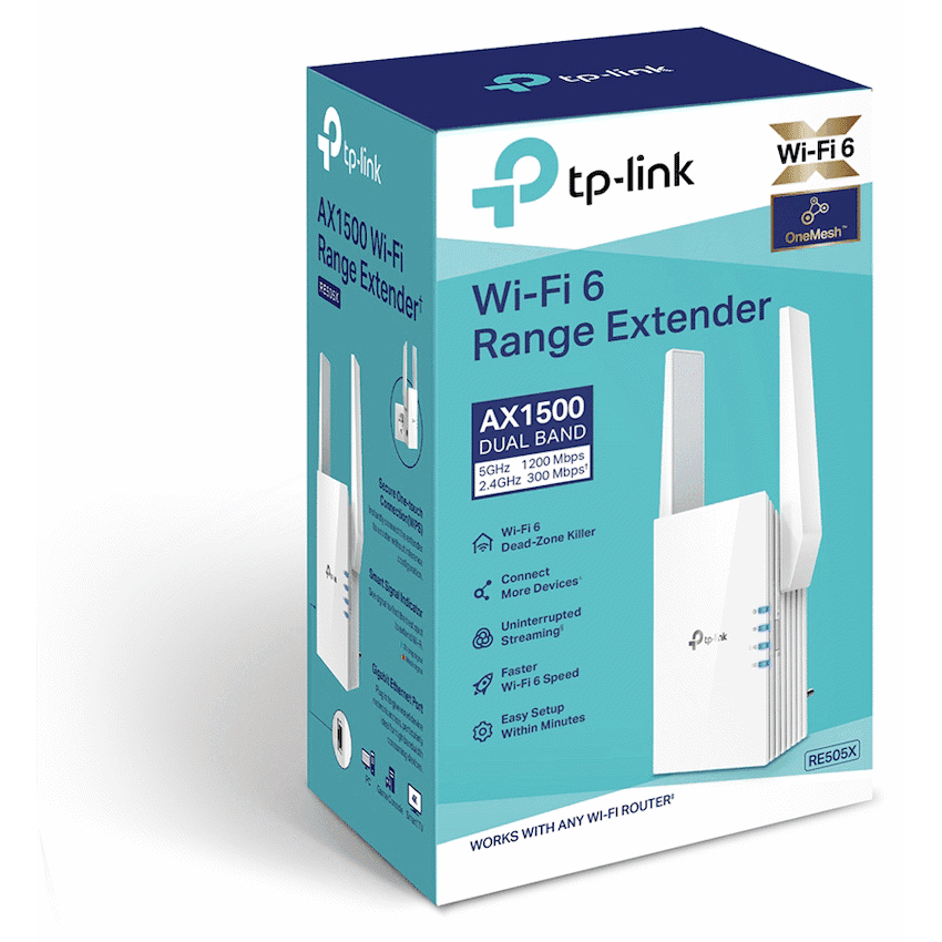 TP-Link RE505X AX1500 Wi-Fi 6 Range Extender 4