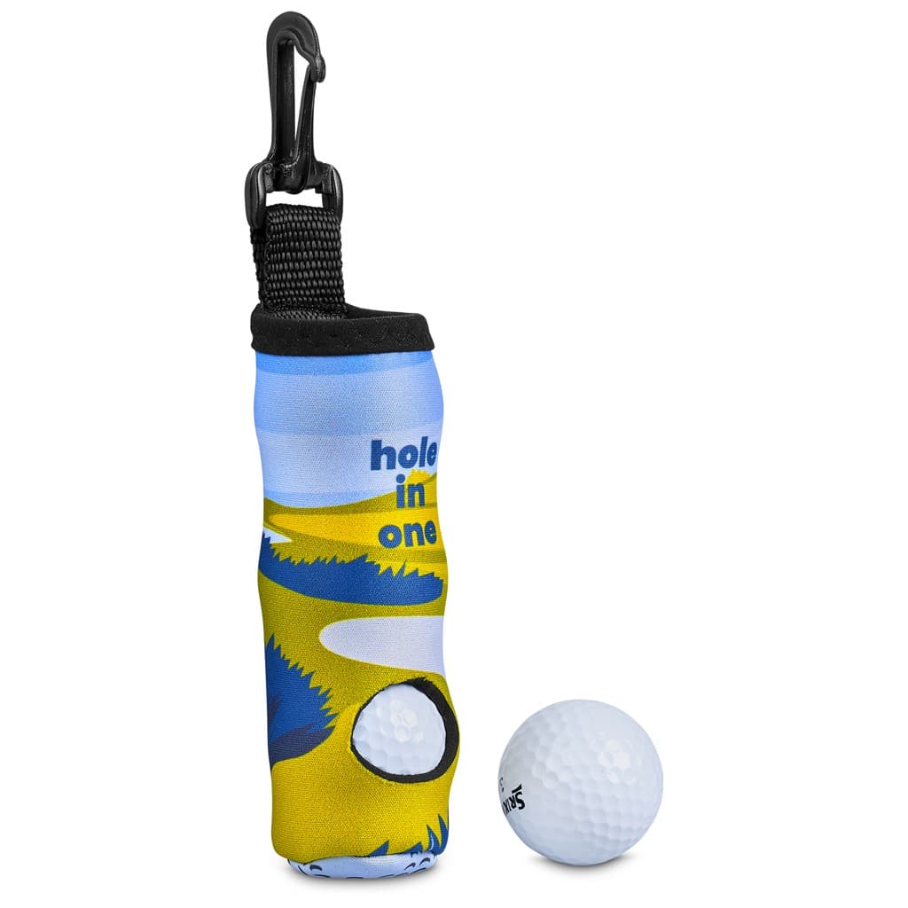 SPre-Printed Sample Hoppla Albatross Neoprene Golf Ball Pouch 7