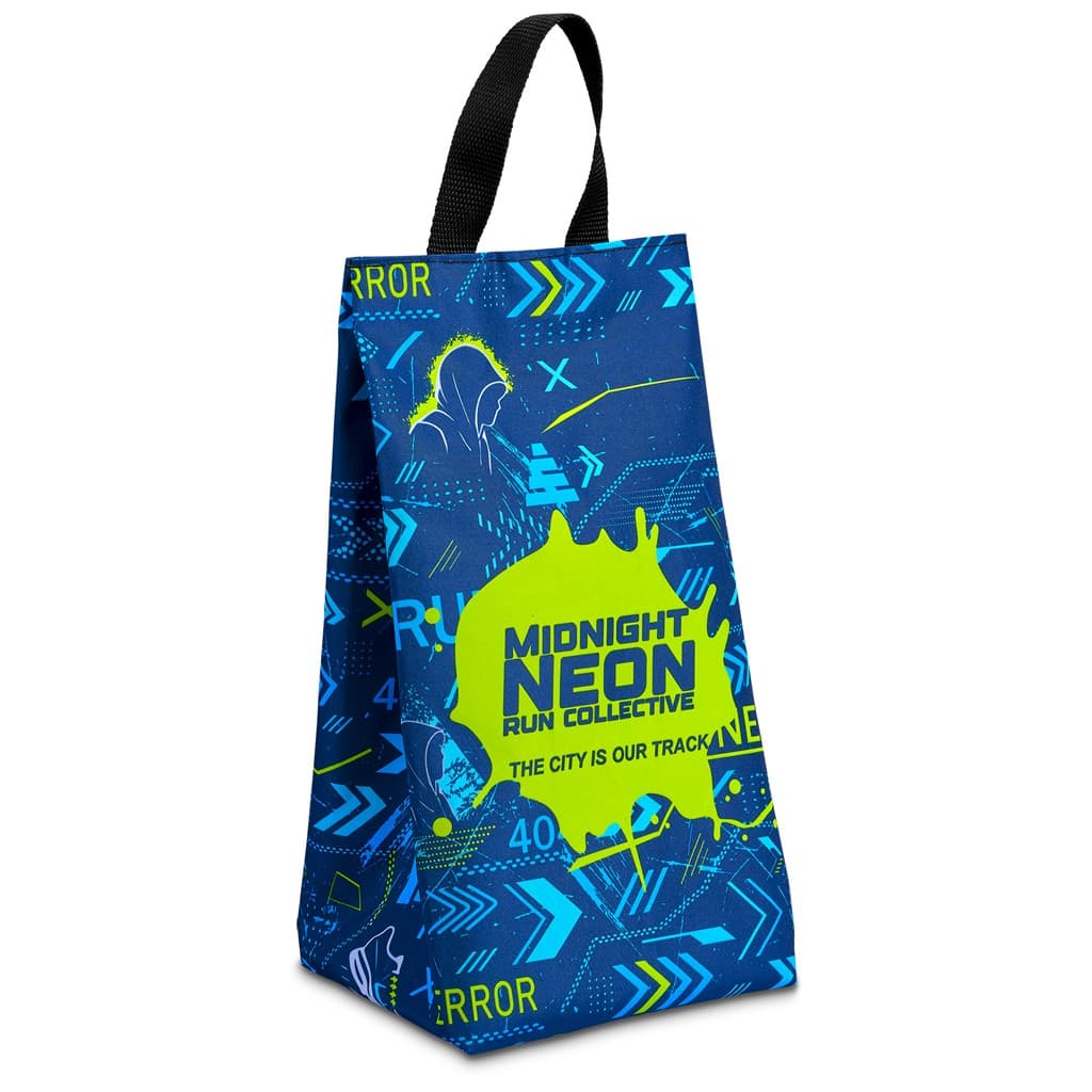 Pre-Printed Sample Hoppla Spikes Polyester Shoe Bag 5