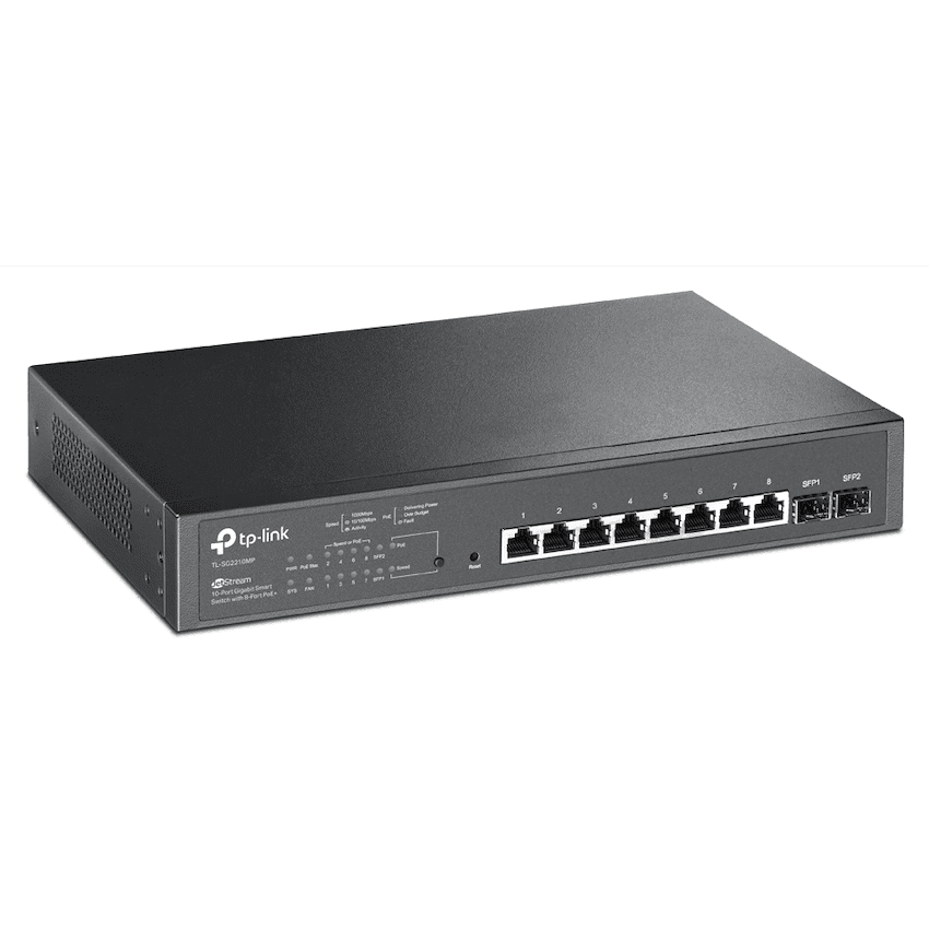 TP-Link SG2210MP JetStream 10-Port Gigabit Smart Switch with 8-Port PoE+ 1