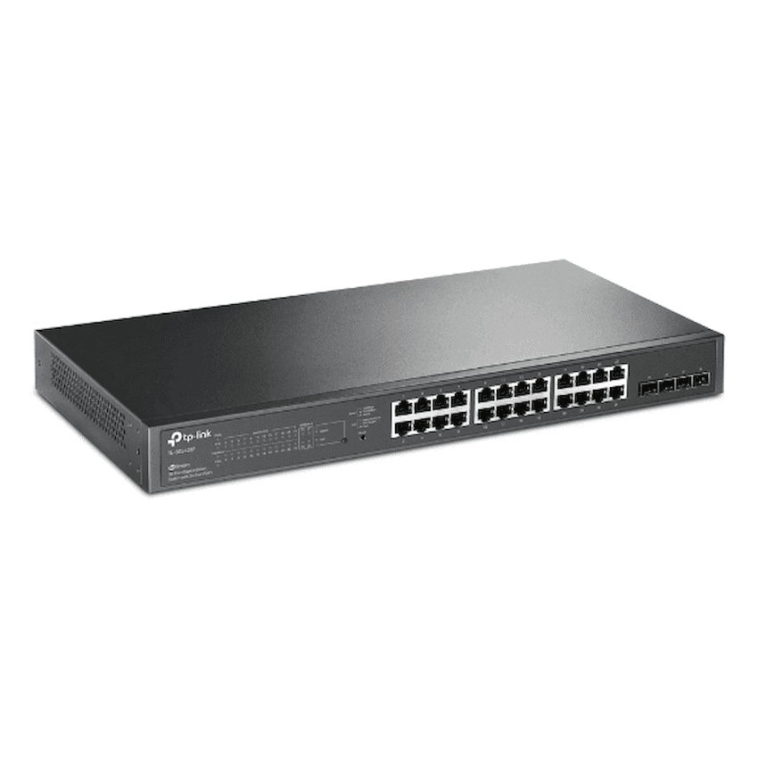 TP-Link SG2428P JetStream 28-Port Gigabit Smart Switch with 24-Port PoE+ 1