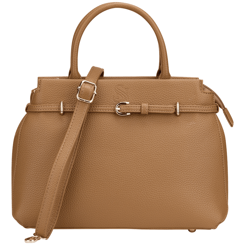Supanova Hariette Ladies Handbag - Mustard Brown 1