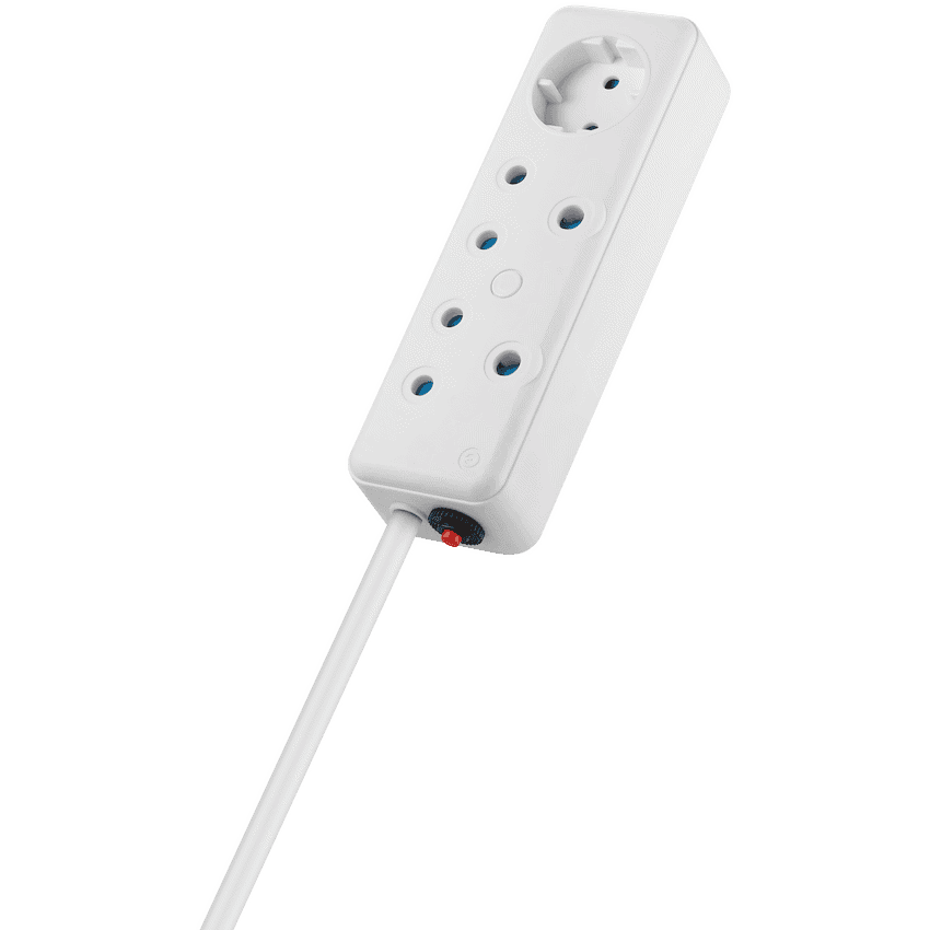 SWITCHED 3 Way Multiplug - White 2