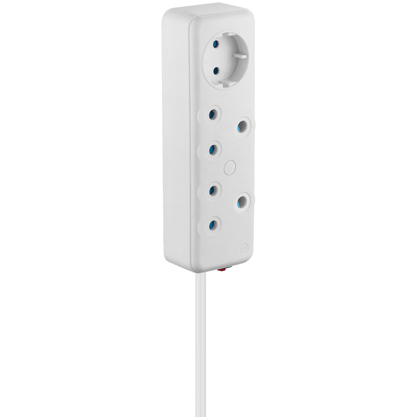 SWITCHED 3 Way Multiplug - White 5
