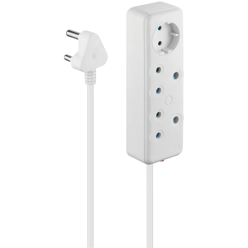 SWITCHED 3 Way Multiplug - White 1