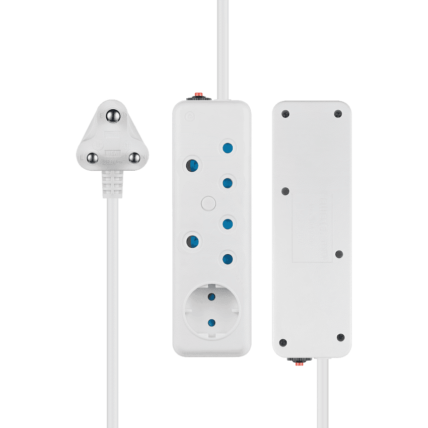 SWITCHED 3 Way Multiplug - White 4