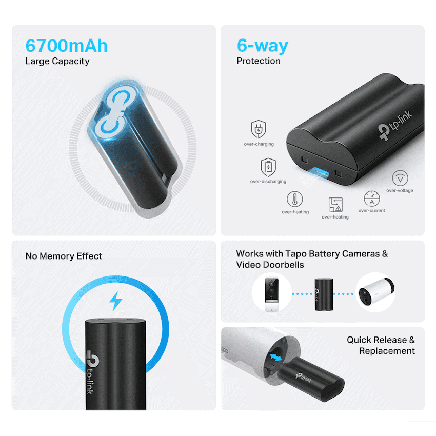 TP-Link Tapo A100 6700mah Battery Pack 2