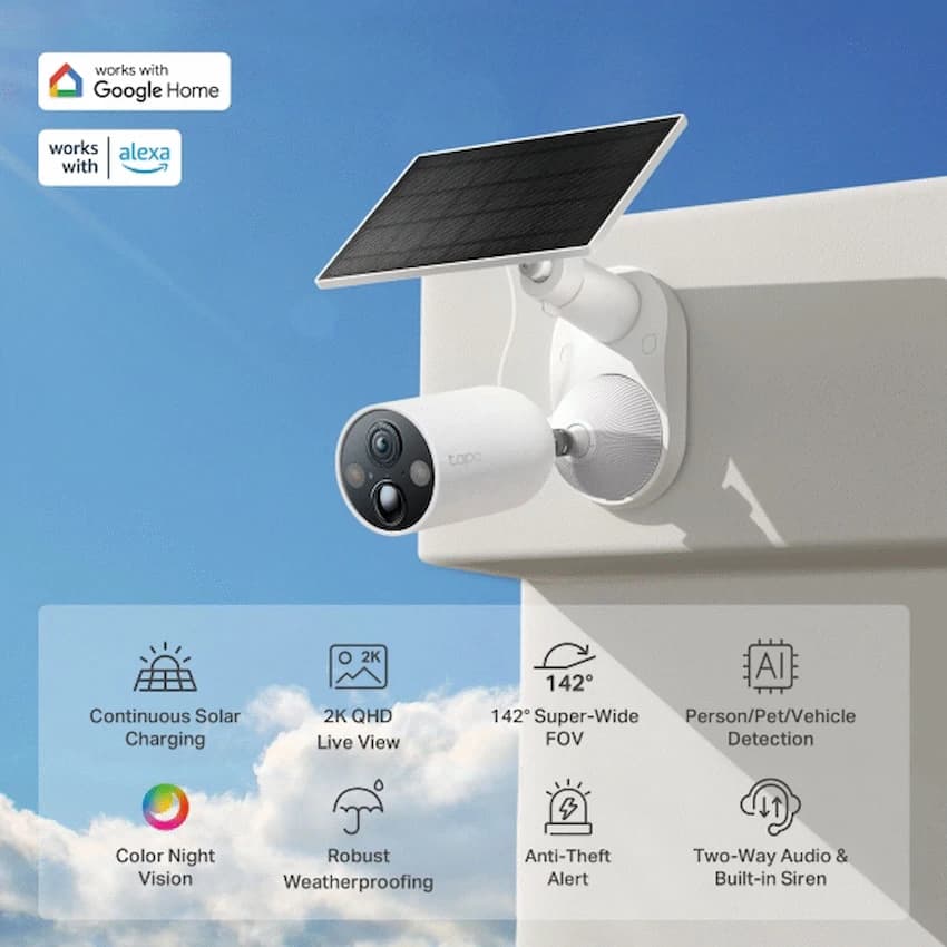 TP-Link Tapo Solar-Powered Security Camera Kit 3