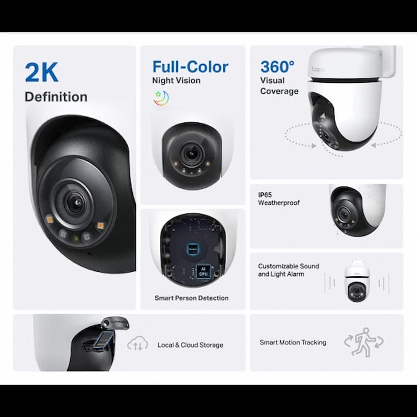 TP-Link Tapo C510W 2K Outdoor Pan/Tilt Security WiFi Camera 2