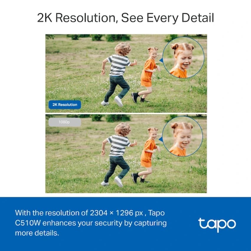 TP-Link Tapo C510W 2K Outdoor Pan/Tilt Security WiFi Camera 4