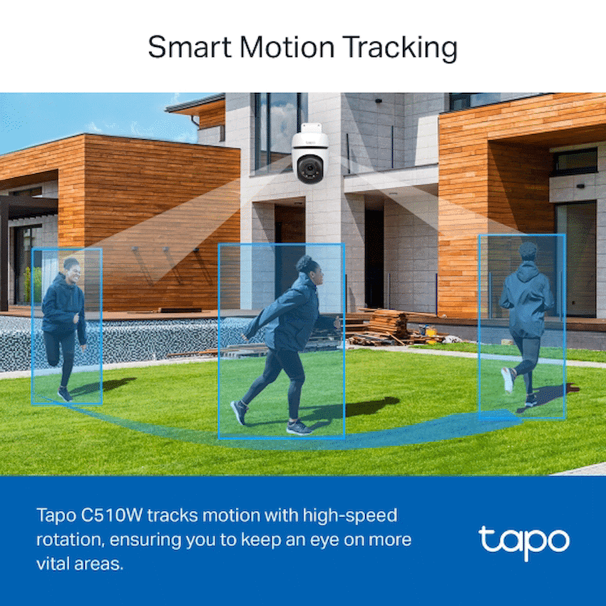 TP-Link Tapo C510W 2K Outdoor Pan/Tilt Security WiFi Camera 6