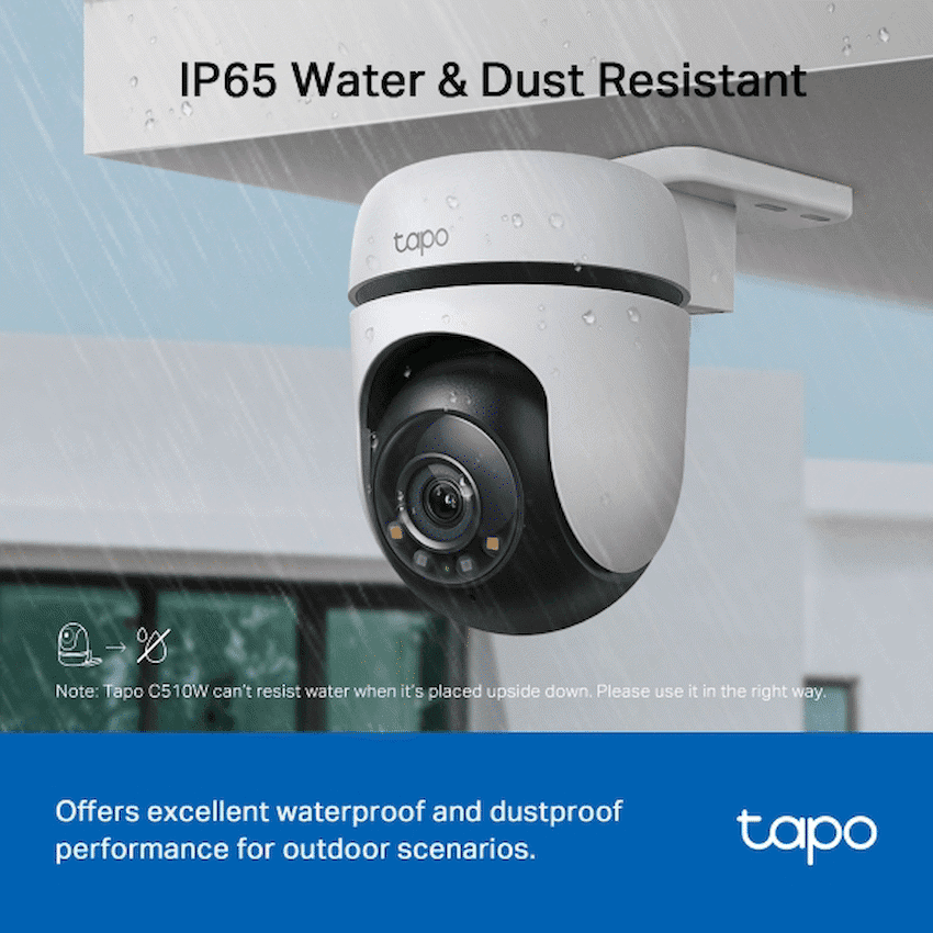 TP-Link Tapo C510W 2K Outdoor Pan/Tilt Security WiFi Camera 7