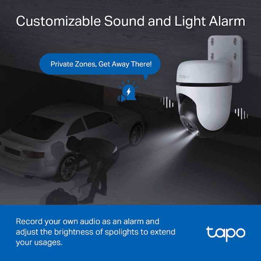 TP-Link Tapo C510W 2K Outdoor Pan/Tilt Security WiFi Camera 8