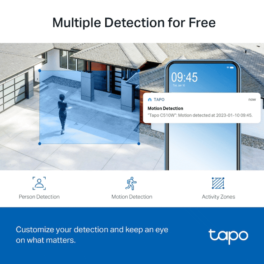 TP-Link Tapo C510W 2K Outdoor Pan/Tilt Security WiFi Camera 10