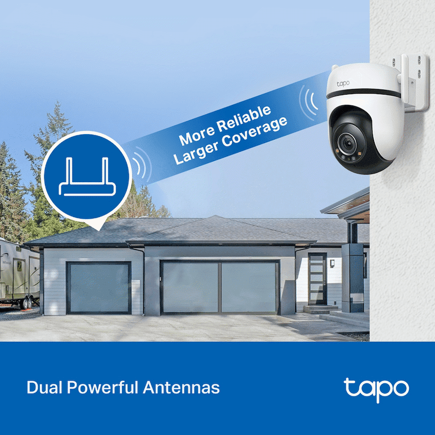 TP-Link Tapo C520WS 4MP 2K QHD Outdoor Pan/Tilt Security Wi-Fi Camera 6