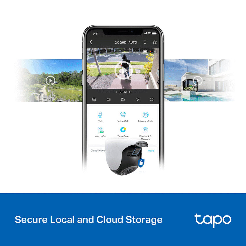 TP-Link Tapo C520WS 4MP 2K QHD Outdoor Pan/Tilt Security Wi-Fi Camera 10