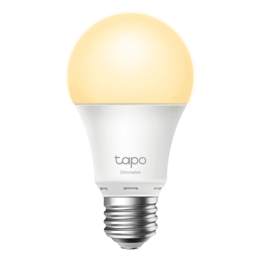 TP-Link Tapo L510E 8.7w Smart Wi-Fi Warm White Light Bulb, Dimmable, A60, E27 1