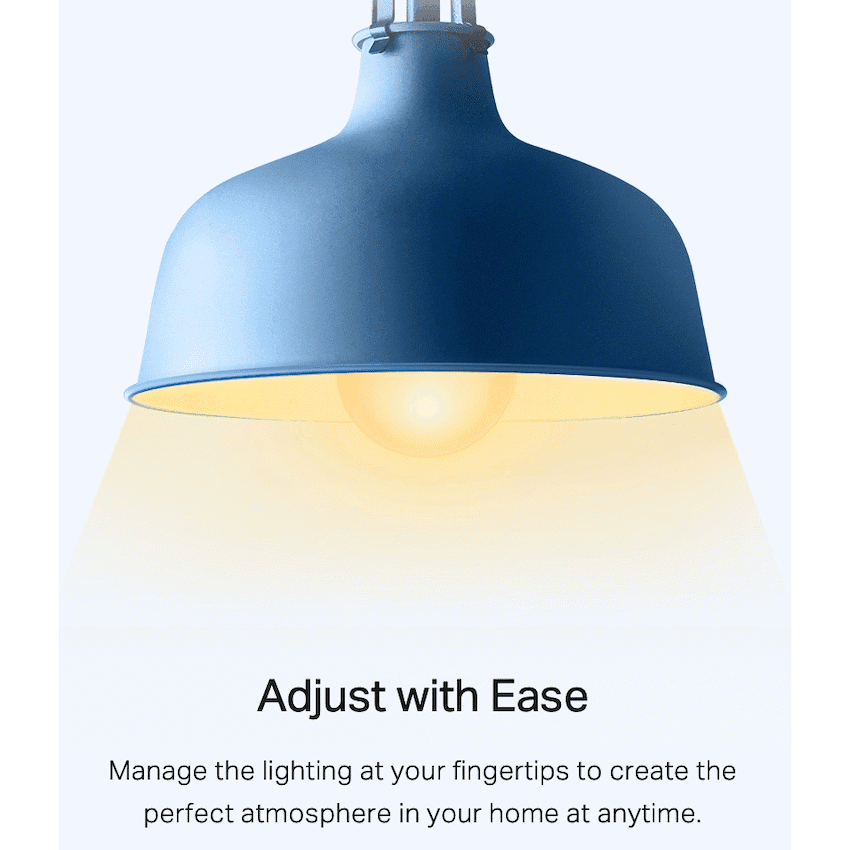 TP-Link Tapo L510E 8.7w Smart Wi-Fi Warm White Light Bulb, Dimmable, A60, E27 3
