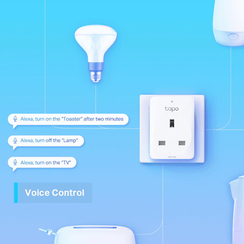 TP-Link Tapo P110 13A 2 Pin Shuco Smart Wi-Fi Plug, Power Monitoring 8