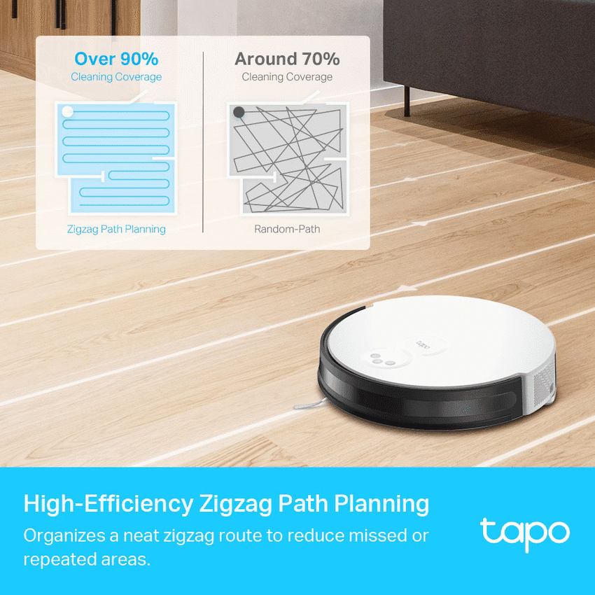 TP-Link Tapo RV10 Robot Vacuum and Mop, Gyroscope, 2600 mAh, 300 ml 6