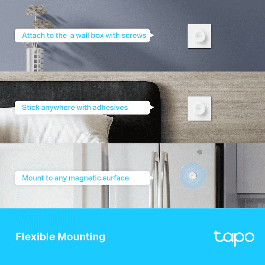 TP-Link Tapo S200D Smart 868mhz Remote Dimmer Switch with CR2032 Battery 6