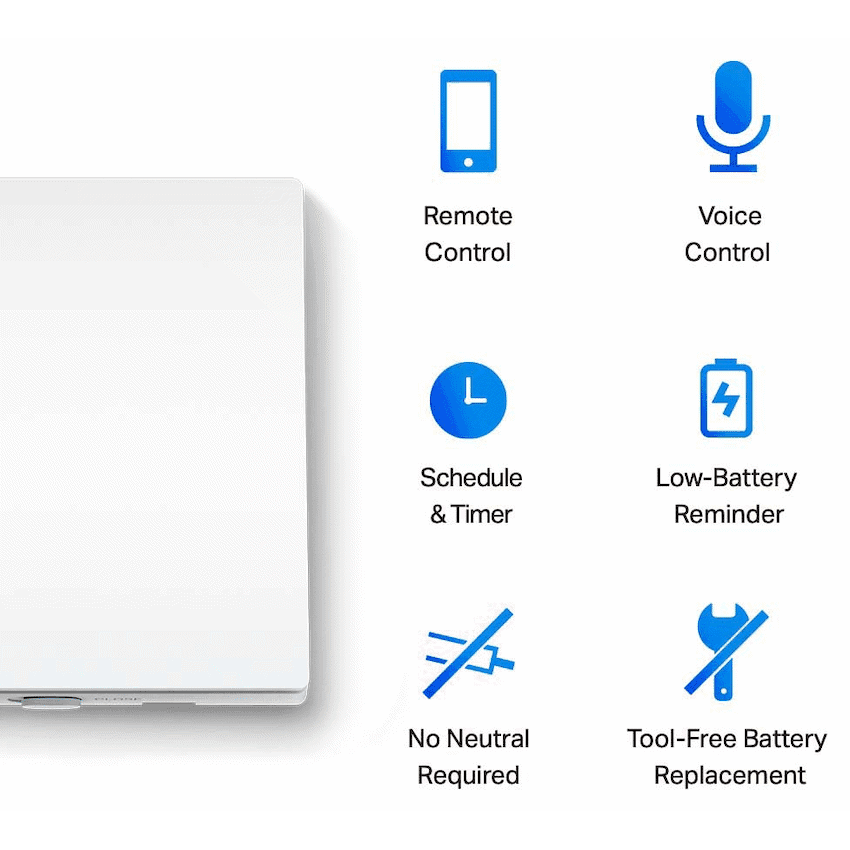 TP-Link Tapo S210 Smart Light Switch 1 Gang 1 Way 4