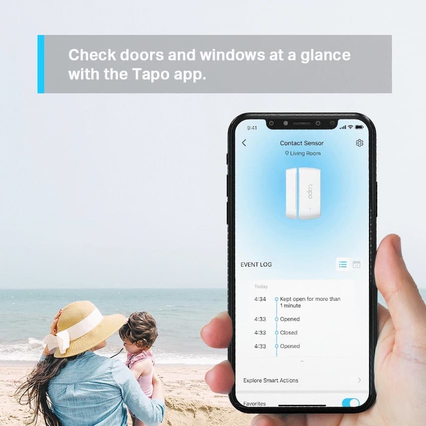 TP-Link Tapo T110 Smart 868mhz Door/Window Sensor with CR2032 Battery 5