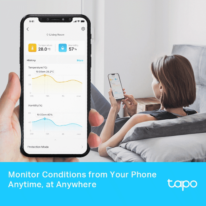 TP-Link Tapo T315 Smart 868mhz Temperature & Humidity Monitor 4