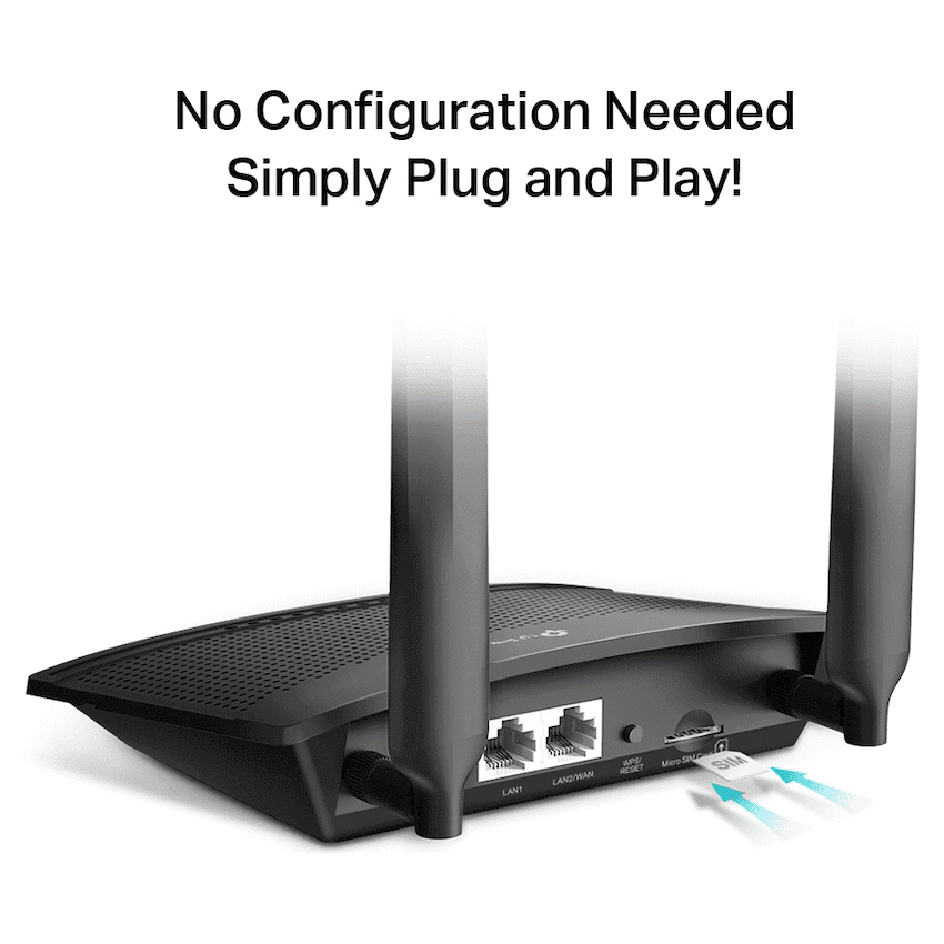 TP-Link TL-MR100 300Mbps Wireless N 4G LTE Router 3