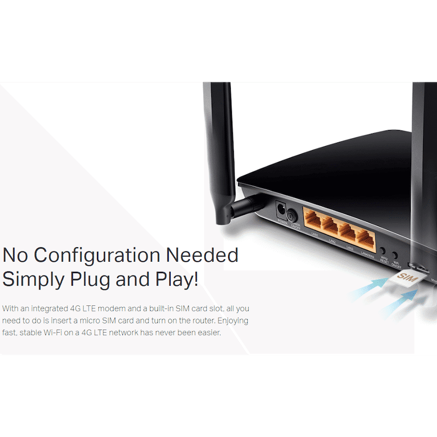 TP-Link TL-MR150 300Mbps Wireless N 4G LTE Router 6