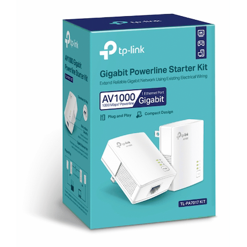 TP-Link TL-PA7017KIT AV1000 Gigabit Powerline Starter Kit 4
