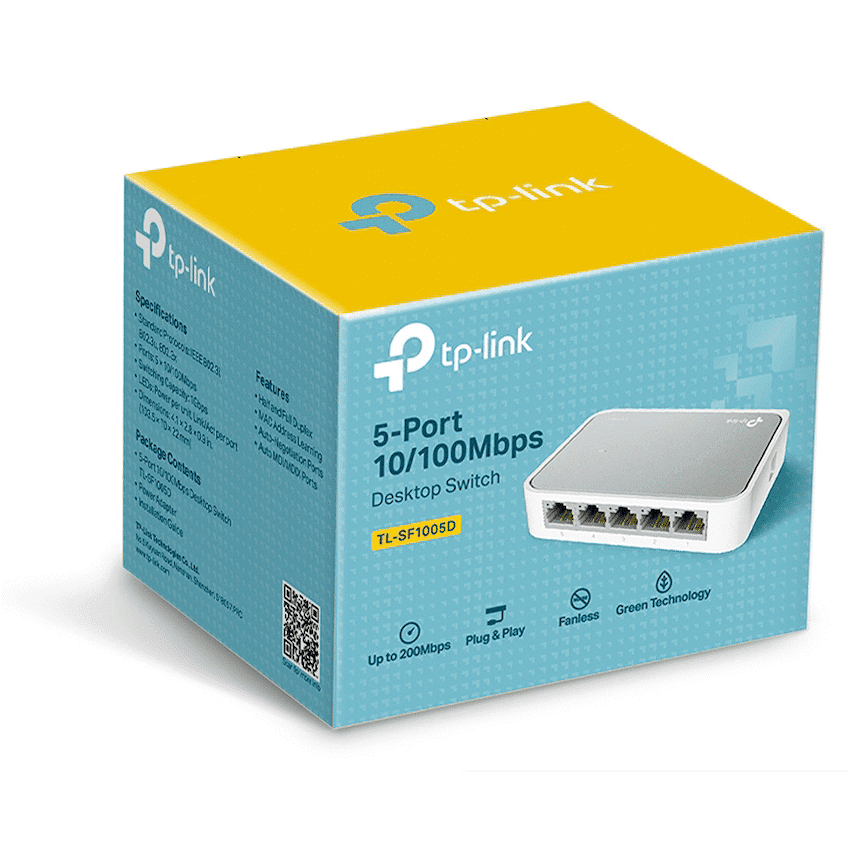 TP-Link TL-SF1005D 5-Port 10/100Mbps Desktop Switch 3