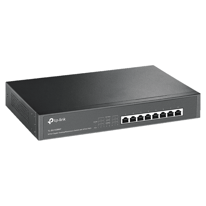TP-Link TL-SG1008MP 8-Port Gigabit Desktop/Rackmount Switch with 8-Port PoE+ 1
