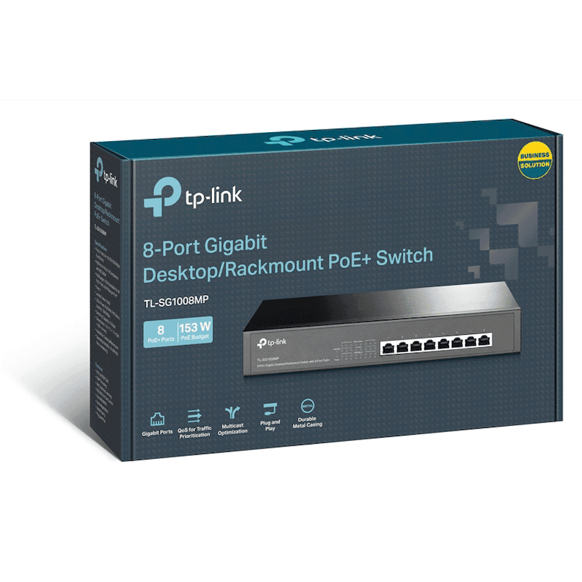 TP-Link TL-SG1008MP 8-Port Gigabit Desktop/Rackmount Switch with 8-Port PoE+ 4